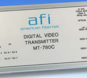 American Fibertek MR-780C 8 Channel 8-Bit Digital Video Receiver, Multimode