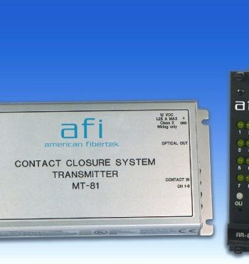 American Fibetek MR-81-280 Eight Contact Module Rx 1310nm 12dB Non Latching Relays MM