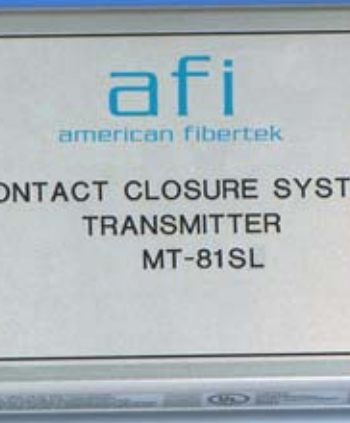 American Fibertek MR-81SL 8 Channel Contact Closure System, Module Receiver