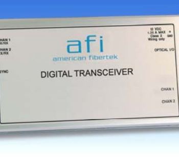 American Fibertek MR-9P559SL DualMulti-protocol Bi-directional Data/Contact Module Rx 21dB SM 1 Fiber