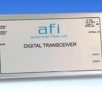 American Fibertek MR-9P89 Bi-directional Audio & Contact Module Rx 12dB MM 1 Fiber Receiver