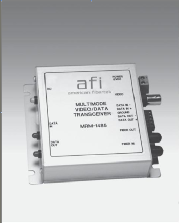 American Fibertek MRM-1485-2F8 Video / RS485 Data, 2 Fiber, 850nm, 12dB