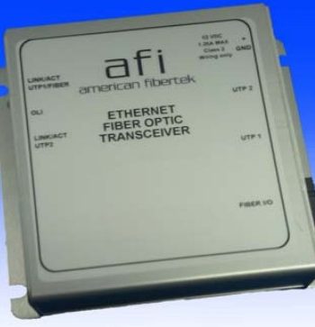 American Fibertek MRX-46-FX-ST-PoE Ethernet – FX Fiber Port + 2 RJ45 Ports, Multi-mode