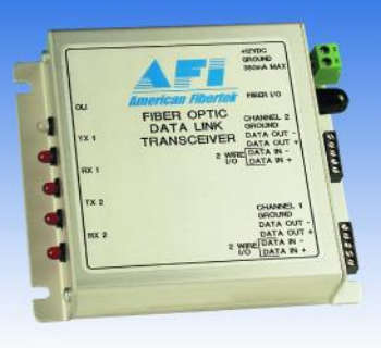 American Fibertek MRX-480SL-ST Multiprotocol Configurable Data Rack Card Rx SM 1 Fiber ST Connector
