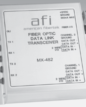 American Fibertek MRX-482SL 2-Channel RS485/422/232/Manchester/Bosch Transceiver
