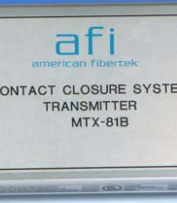 American Fibertek MRX-81B 4 Channel Module Receiver Bi-Directional Contact Closure System