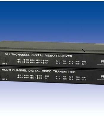 American Fibertek MRX-91686C Sixteen 10 Bit UTP Video & MPD Data – 1RU Rx 1Km 10dB MM