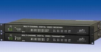 American Fibertek MRX-985C-UTP-SL Eight 10 Bit UTP Video & 2 MPD Data 1RU Rx 1310/1550nm 15dB SM