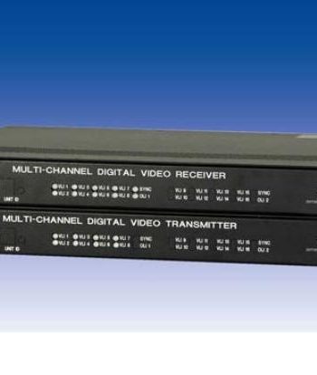 American Fibertek MRX-986C-UTP-SL 8 Channel Video System with one Bi-directional Multi Protocol data and One Bi-directional Contact Channels
