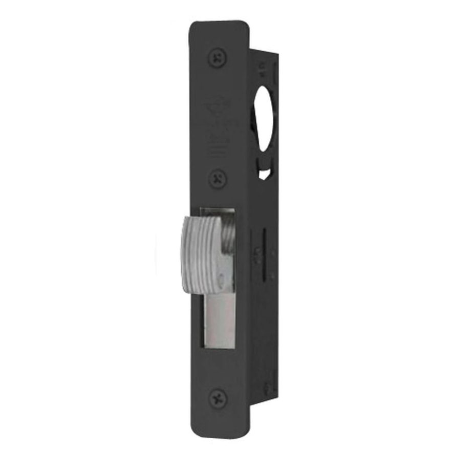 Adams Rite MS1850SN450-335 ANSI Deadbolt Flat Hookbolt Faceplate in Black Anodized