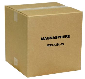 Magnasphere MSS-53SL-W Surface Mount Contact Open Loop with 12″ Jacketed Leads, White