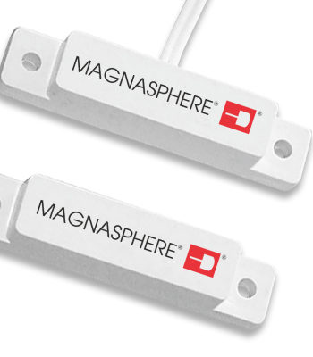 Magnasphere MSS-K24S-W Surface Mount Contact Closed Loop with 12″ Jacketed Leads, White