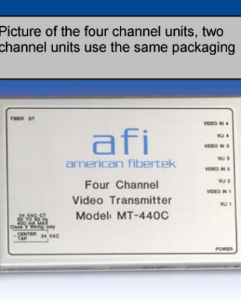 American Fibertek MT-220C-SL Two Channel FM Video System, Multi-Mode