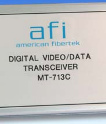 American Fibertek MT-713C Single Channel Digital Video Module Transmitter, Two Bi-Directional Multi-Protocol Data Channels, Multimode