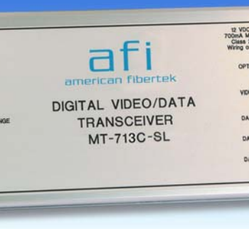 American Fibertek MT-713C-SL 8-Bit Digital Video 3 Channel Multi-Protocol Data
