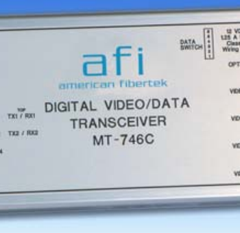 American Fibertek MT-746C 4-Channel 8-Bit Digital Video Multi-Protocol Data, Multimode