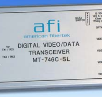 American Fibertek MT-746C-SL 4-Channel 8-Bit Digital Video Multi-Protocol Data, Singlemode