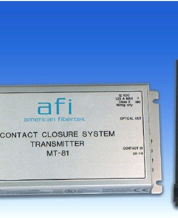 American Fibertek MT-81-280 Eight Channel Contact System 1310nm 12dB Non Latching Relays Multi-Mode