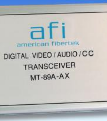 American Fibertek MT-89CA-AX Single Channel Digital Video Transmission System, Multimode, Module Transmitter