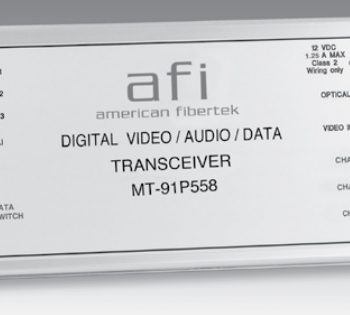 American Fibertek MT-91P558-SL 10 Bit Video 2 MPD Data and Audio Module Tx 1310 / 1550nm 21dB Single Mode 1 Fiber