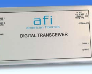 American Fibertek MT-9P555SL Triple Multi-protocol Bi-directional Data System 21dB Singlemode 1 Fiber