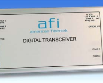 American Fibertek MT-9P588SL Multi-protocol Bi-directional Data / Dual Audio System 21dB Singlemode 1 Fiber
