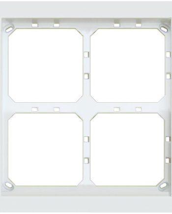 Alpha MT4-2W 2HX2W Module Panel Frame, White