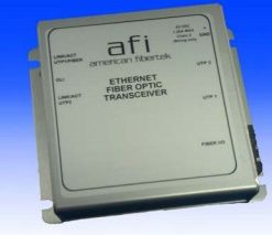 American Fibertek MTX-46-FX-SL-SC-PoE-HP Ethernet FX Fiber Port + 2 RJ45 Ports, SM
