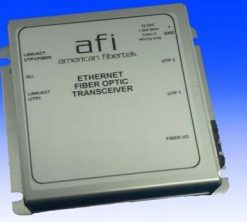 American Fibertek MTX-48-LX-SC-PoE Ethernet LX Fiber Port + 2 RJ45 Ports, MM