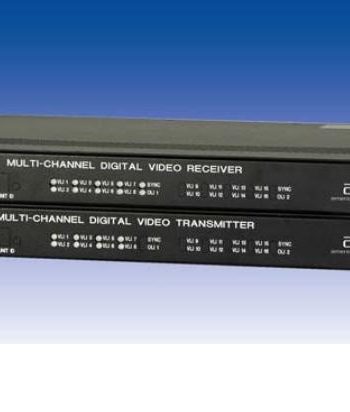 American Fibertek MTX-985C-UTP-SL Eight Channel Video System with Two Bi-Directional Multi-Protocol Data Channels