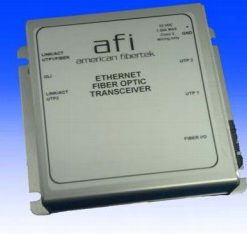 American Fibertek MX-46-FX-SC-PoE+ Ethernet FX Fiber Port + 2 RJ45 Ports, MM