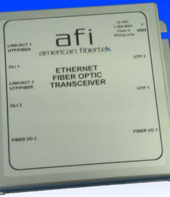 American Fibertek MX-50-FX-SL-1F-SC-PoE Ethernet 2 FX Fiber Port + 2 RJ45 Ports 10/100/1000 SM