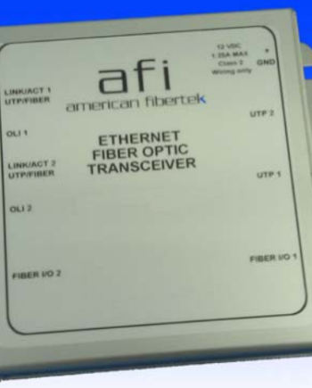 American Fibertek MX-50-FX-SL-SC-PoE Ethernet 2 FX Fiber Port + 2 RJ45 Ports 10/100/1000 SM