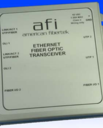 American Fibertek MX-50-FX-SL-SC-PoE+ Ethernet 2 FX Fiber Port + 2 RJ45 Ports 10/100/1000 SM
