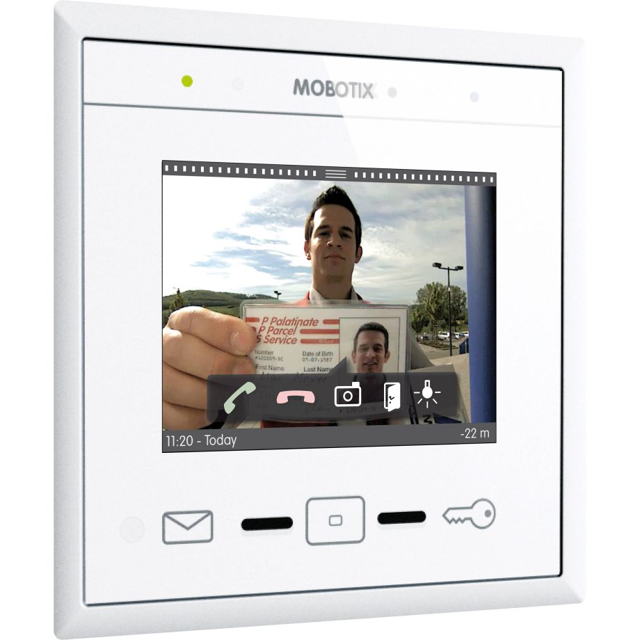 Mobotix MX-Display1-EXT-PW MxDisplay Intercom for Door Stations, White