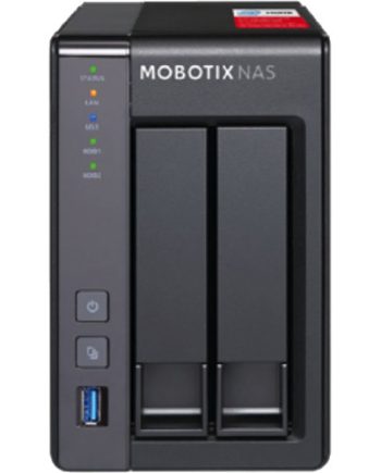Mobotix Mx-S-NAS2A-8 Network Attached Storage Device with 2 Bays and 8 ONVIF-S Channels, No HDD