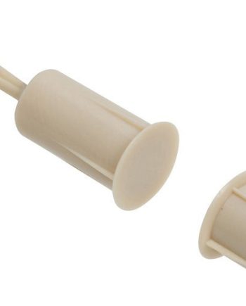 Nascom N1175T-ST Recessed 3/8″ Mini Stubby Press Fit Switch / Magnet Set, Wire Leads, Tan