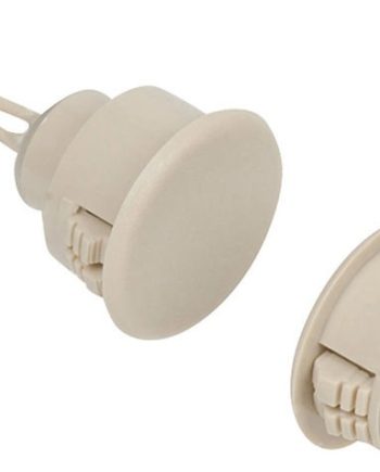 Nascom N1178CT-ST2CR Recessed 3/4″ Stubby Dual Closed Loop Switch / Magnet Set for Steel / Wood Doors, Wire Leads, Tan