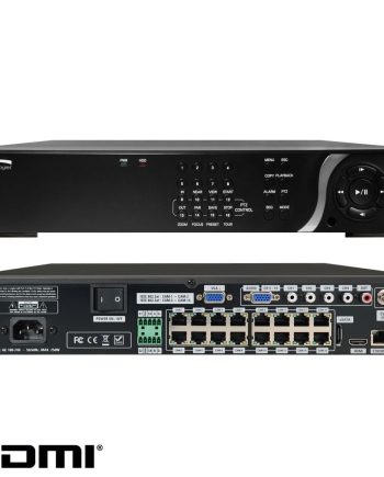 Speco N16NSF6TB 16 Channel Network Video Recorder with Built-in PoE, 6TB