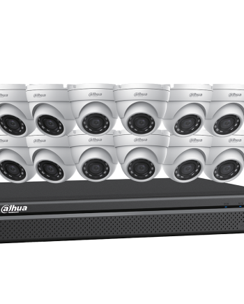 Dahua N5164E124 12 x 4 MP Eyeball Network Cameras with One (1) 16 Channel 4K NVR, No HDD
