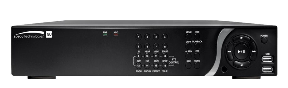 Speco N8NU1TB 8 Channel 4K Plug & Play Network Video Recorder with Built-In PoE, 1TB