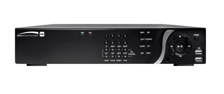 Speco N8NU2TB 8 Channel 4K Plug & Play Network Video Recorder with Built-In PoE, 2TB