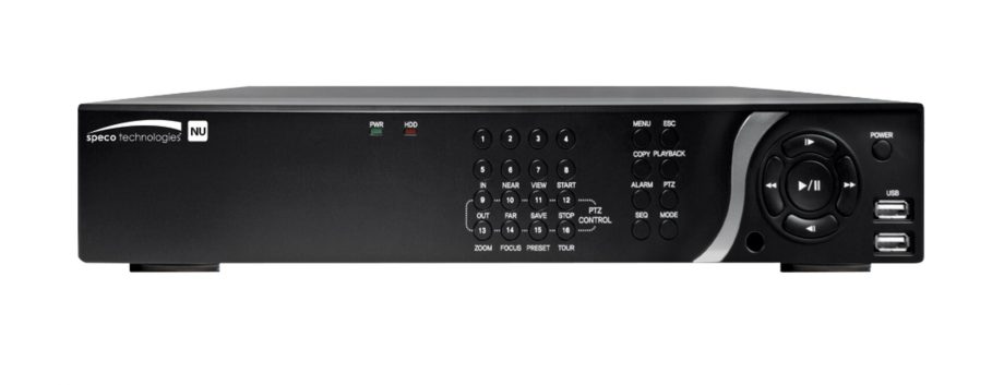 Speco N8NU32TB 8 Channel 4K Plug & Play Network Video Recorder with Built-In PoE, 32TB