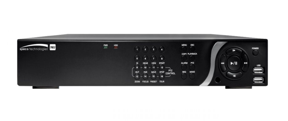 Speco N8NU4TB 8 Channel 4K Plug & Play Network Video Recorder with Built-In PoE, 4TB