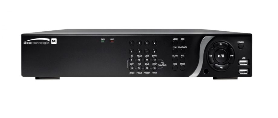 Speco N8NU6TB 8 Channel 4K Plug & Play Network Video Recorder with Built-In PoE, 6TB