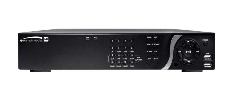 Speco N8NU8TB 8 Channel 4K Plug & Play Network Video Recorder with Built-In PoE, 8TB