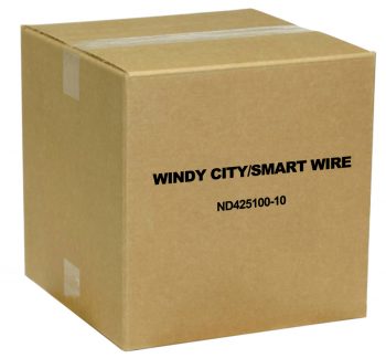 Windy City/Smart Wire ND425100-10 2 Conductor 22 AWG Bare Copper Non-Shielded CMR Cable with White Jacket, 1000′