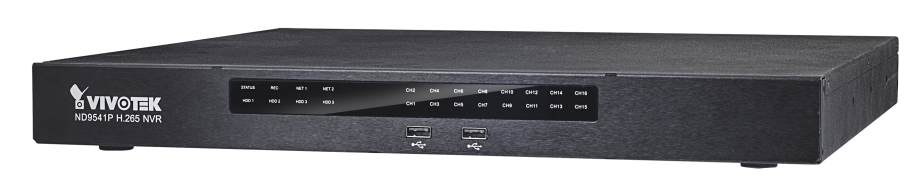 Vivotek ND9541P H.265 32-Channel Embedded Plug & Play NVR, No HDD