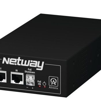 Altronix NETWAY1E Midspan Injector, Single Port, 10/100/1000, Shutdown Trigger