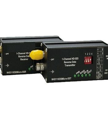 American Fibertek NHD110DRMicro-SMR Microtype 1 Channel HD-SDI Receiver with 1 Channel Data Transmitter, Multimode